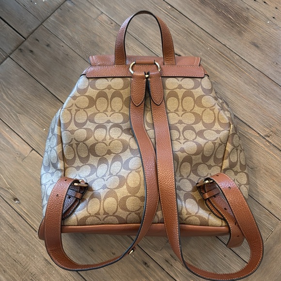Coach Pennie Backpack in signature canvas. - Picture 7 of 10